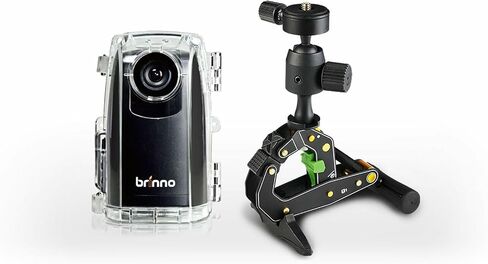 Brinno BCC200 - حزمة ثلاثية للكاميرات ذات الفاصل الزمني للبناء والأمن الخارجي - عمر بطارية 42 يومًا - 720 بكسل - تتضمن: كاميرا TLC200 Pro، ومشبك، وحقيبة مقاومة للماء in Saudi Arabia
