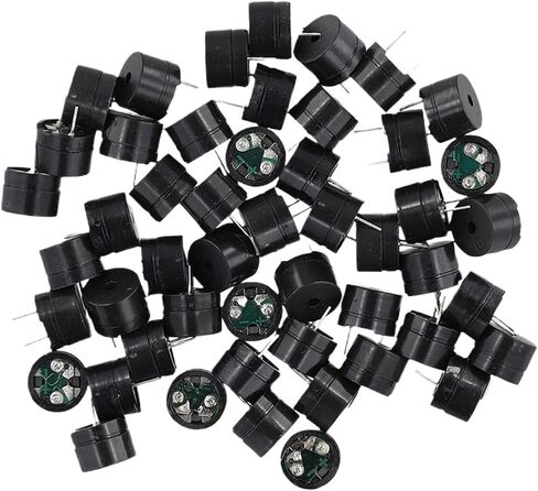 50PCS Universal Passive Buzzer Electromagnetic Impedance 16 Ohms Electromagnetic Buzzer AC/2KHz 3V 5V 9V 12V Resistance Speaker in Saudi Arabia