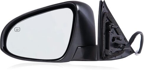 Passenger Side Mirror Compatible with 2012 2013 2014 Toyota Camry 5Pins with Power Glass Heated Manual Folding Black Right Side View Mirrors Replace TO1321276 in Saudi Arabia