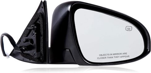 Passenger Side Mirror Compatible with 2012 2013 2014 Toyota Camry 5Pins with Power Glass Heated Manual Folding Black Right Side View Mirrors Replace TO1321276 in Saudi Arabia