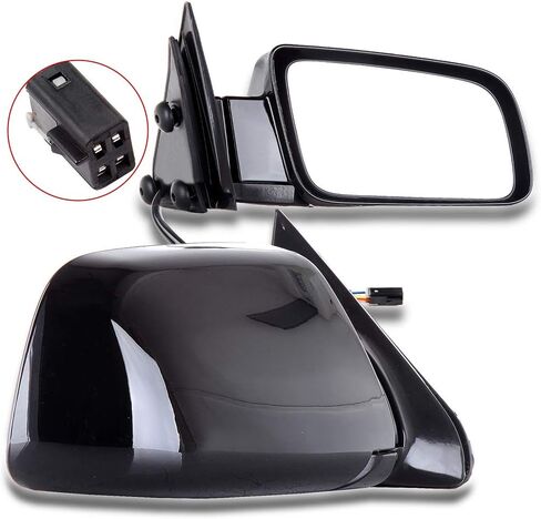 OCPTY Black Left Side And Right Side Mirrors Fit For 1988-1999 For Chevy C1500 Smooth Mirror Glass Manual Fold Non-Heated in Saudi Arabia