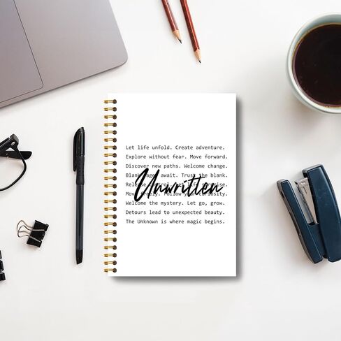 Guymn Inspirational Floral Notebook, Positive Affirmations Quote Flower Journal, Motivational Journals for Women, Whimsical Flower Hardcover Spiral Notebooks 5.5x8.3 Inch in Kuwait