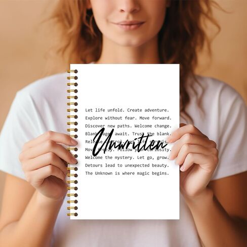 Guymn Inspirational Floral Notebook, Positive Affirmations Quote Flower Journal, Motivational Journals for Women, Whimsical Flower Hardcover Spiral Notebooks 5.5x8.3 Inch in Kuwait