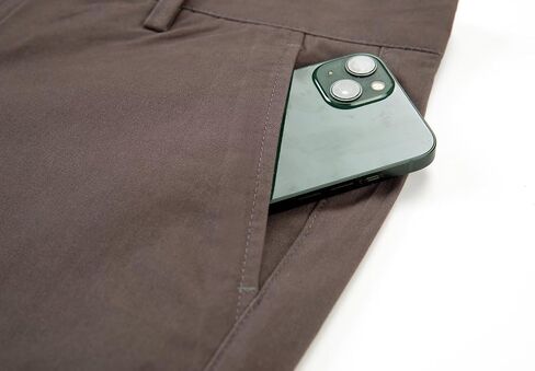 Mens Casual Pants Straight-Fit Lightweight Pants Men Outdoor Stretch Joggers Pants with Zipper Pockets in Saudi Arabia