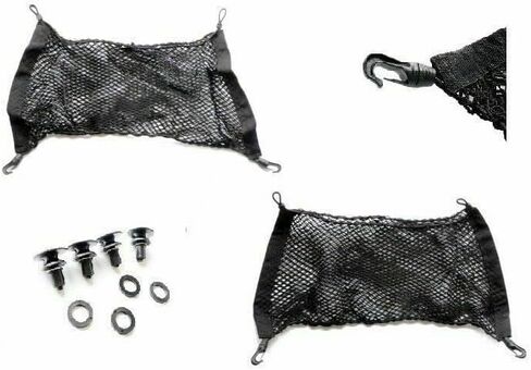 Rear Trunk Left Right Side Cargo Nets (Set of 2) for Subaru Forester 2014–2018 –Envelope Style Cargo Nets for SUV–Premium Mesh Elastic Car Trunk Organizer – Compatible with Forester in Saudi Arabia