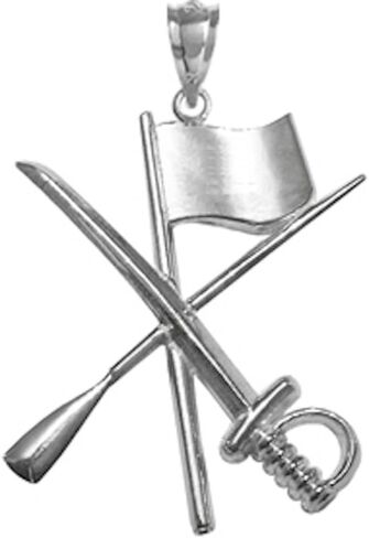 Color Guard Flag Rifle Saber Silver Charm in Saudi Arabia
