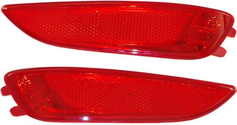 CarLights360 For Hyundai Accent Reflector 2012 13 14 15 2016 Pair Driver and Passenger Side Rear Hatchback White DOT Certified HY1184104 + HY1185104 | 92406 1R200 + 92406 1R200 in Saudi Arabia