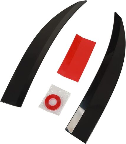 Acouto Universal Rear Trunk Lid Wing Spoiler, Glossy Black, Improve Efficiency, Enhance Stability in Saudi Arabia