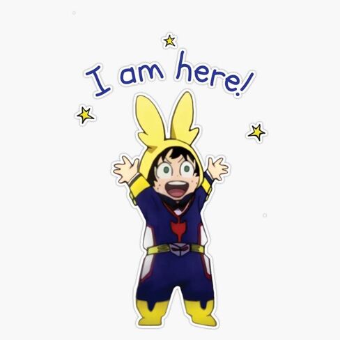 Little Deku, I Am Here! Vinyl Waterproof Sticker Decal Car Laptop Wall Window Bumper Sticker 5" in Saudi Arabia