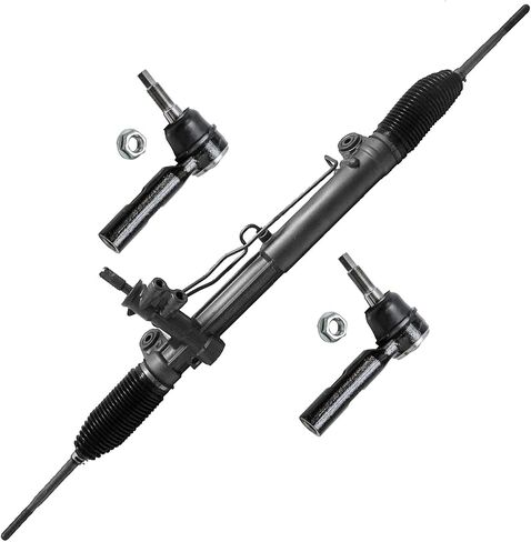 Detroit Axle - 2WD Touring Rack & Pinion Kit لعام 2005 Chrysler 300 Dodge Magnum رف التوجيه الكامل وتجميع الأجنحة + 2 نهايات قضيب التعادل الخارجي استبدال in Saudi Arabia
