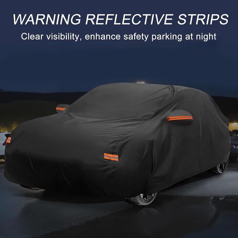 X AUTOHAUX Car Cover Outdoor Waterproof Sun Rain Snow Hail Protection with Left Side Door Zipper 210D-PU for Acura Integra in Saudi Arabia