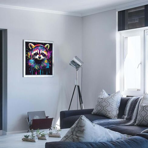 Spinning Vinyl Record Paint by Numbers for Beginners, Cool Vinyl Record Paint by Number Kits for Adults, Colorful Vinyl Record Acrylic Paints Oil Painting for Home Decor(16×20inches, No Frame) in Kuwait