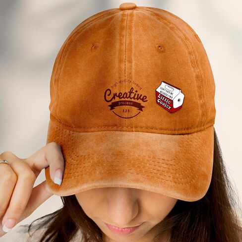 2Pcs Funny Enamel Pins Cartoon Little Cooler Design Red Cute Brooch Pins for Backpacks Badges Lapel Bag Metal Novelty Hat Pins Accessory for Men Women Girls Kids in Saudi Arabia