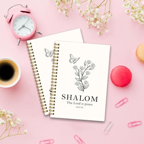 Wildflower Bible Spiral Journaling Notebooks for Women Girls School Teen Isaiah 9:6 Christian Spiral Notebooks Journal The Lord is Peace 80 Sheets 5.8x8.3 in Kuwait