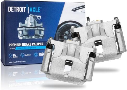 Detroit Axle - 2pc الفرجار الخلفي لعام 2015-2020 شيفروليه كولورادو GMC Canyon Discibers W/Brackets 2016 2017 2018 2019 Assembly Assembly in Saudi Arabia