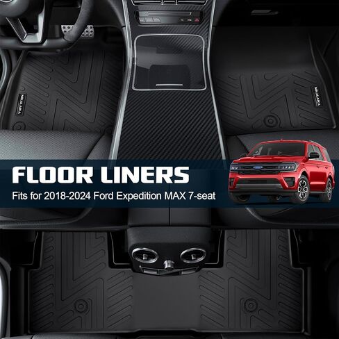 Floor Mats & Cargo Liner for Kia Soul 2025 2024-2020 All Weather Protection TPE Rubber Floor Liners Full Set Automotive Mat Accessories, Black (Only Fits Upper Floor of The Trunk) in Kuwait