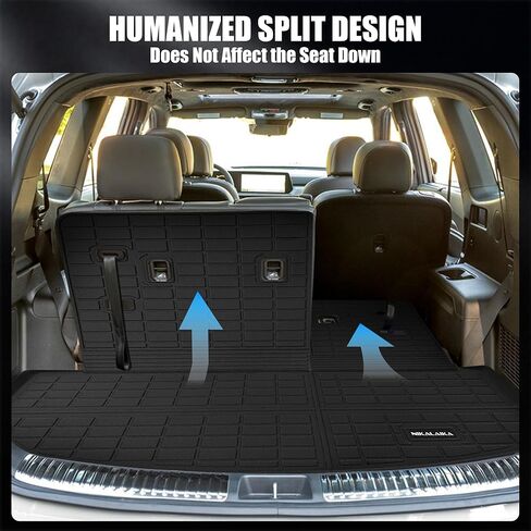 Floor Mats & Cargo Liner for Kia Soul 2025 2024-2020 All Weather Protection TPE Rubber Floor Liners Full Set Automotive Mat Accessories, Black (Only Fits Upper Floor of The Trunk) in Kuwait