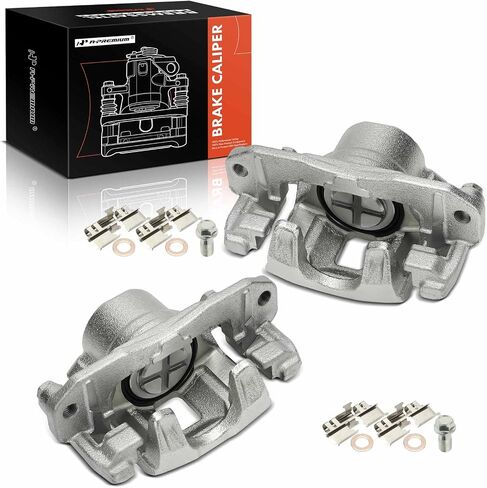 A-Premium Disc Brake Caliper Assembly with Bracket Compatible with Honda Big Red 700 2009 2010 2011 2012 2013 - Front Driver and Passenger Side in Saudi Arabia