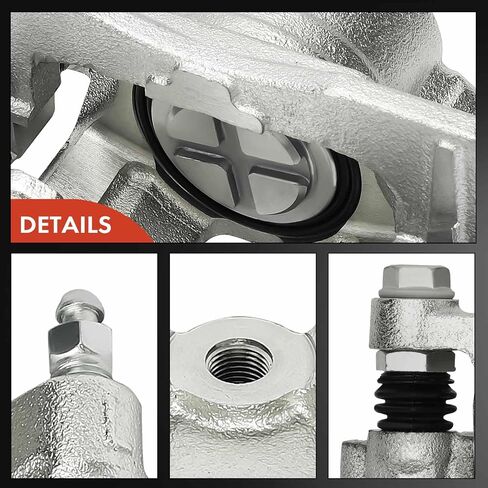 A-Premium Disc Brake Caliper Assembly with Bracket Compatible with Honda Big Red 700 2009 2010 2011 2012 2013 - Front Driver and Passenger Side in Saudi Arabia