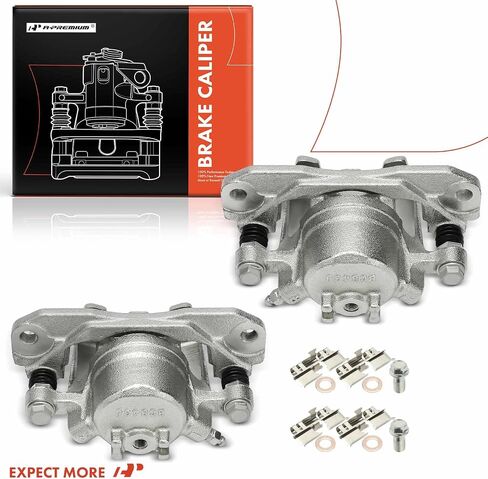 A-Premium Disc Brake Caliper Assembly with Bracket Compatible with Honda Big Red 700 2009 2010 2011 2012 2013 - Front Driver and Passenger Side in Saudi Arabia