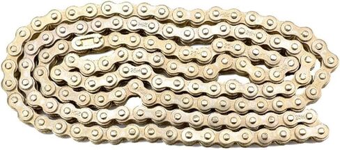 25H 136 Links Motorcycle Drive Chain with Spare Master Link 136 Pins Gold for 47cc 49cc 2 Stroke Scooter Dirt Bike Pocket Bike Mini Bike Minimoto Kids ATV UTV Quad Go Kart Buggy in Saudi Arabia