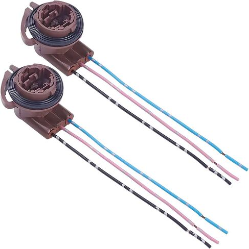 Mandark 2PCS 3157B CAR SOCKETS مسبقًا تسخيرًا ، موصلات توصيل توصيل الأسلاك الإناث ، مصباح ، مصباح ، مصباح DRL ، مصباح DRL ، مصباح DRL in Saudi Arabia