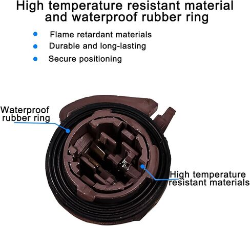 Mandark 2PCS 3157B CAR SOCKETS مسبقًا تسخيرًا ، موصلات توصيل توصيل الأسلاك الإناث ، مصباح ، مصباح ، مصباح DRL ، مصباح DRL ، مصباح DRL in Saudi Arabia