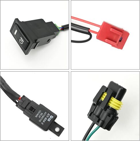 12V Universal Fog Light Light Hainess Kit 12V 40A ترحيل الطاقة لمعظم المركبات in Saudi Arabia