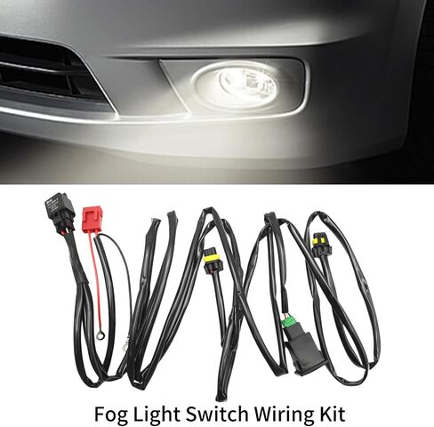 12V Universal Fog Light Light Hainess Kit 12V 40A ترحيل الطاقة لمعظم المركبات in Saudi Arabia