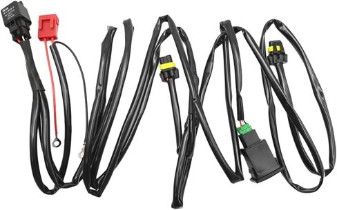 12V Universal Fog Light Light Hainess Kit 12V 40A ترحيل الطاقة لمعظم المركبات in Saudi Arabia