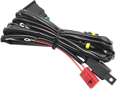 12V Universal Fog Light Light Hainess Kit 12V 40A ترحيل الطاقة لمعظم المركبات in Saudi Arabia
