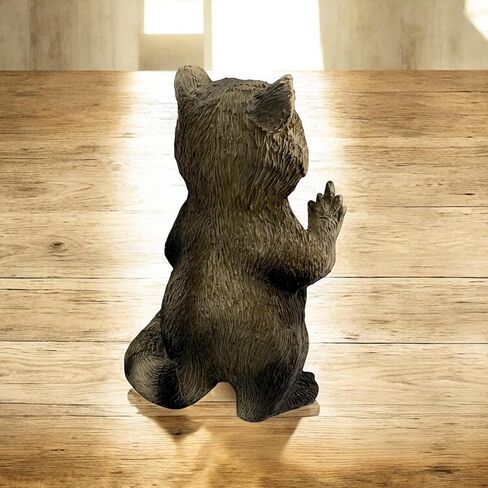 Top Brass Rude Raccoon Figurine - Flipping The Bird/Giving The Middle Finger Whimsical Desk Décor, Funny Novelty Gag Gift in Saudi Arabia