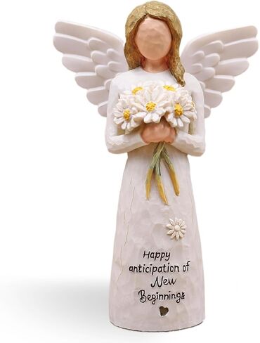 هدايا بدايات جديدة للنساء ، هدايا وداع لزملاء العمل ، زميل في العمل يترك هدية ، بداية جديدة ، وداعا ، حظا سعيدا ، الطلاق ، الانفصال ، التخرج ، تمثال ملاك باليد (أبيض) in Kuwait