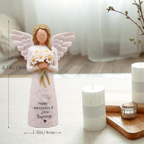 هدايا بدايات جديدة للنساء ، هدايا وداع لزملاء العمل ، زميل في العمل يترك هدية ، بداية جديدة ، وداعا ، حظا سعيدا ، الطلاق ، الانفصال ، التخرج ، تمثال ملاك باليد (أبيض) in Kuwait