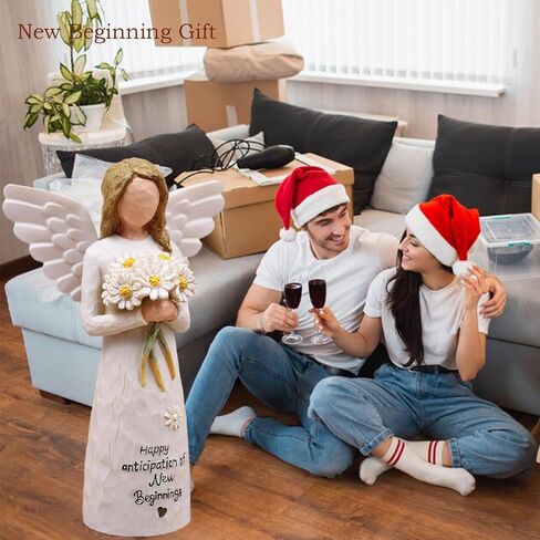 هدايا بدايات جديدة للنساء ، هدايا وداع لزملاء العمل ، زميل في العمل يترك هدية ، بداية جديدة ، وداعا ، حظا سعيدا ، الطلاق ، الانفصال ، التخرج ، تمثال ملاك باليد (أبيض) in Kuwait