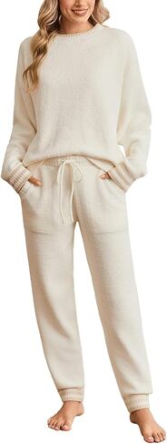 Snuggle SAC Ultra Soft Women's Pajama pajama مجموعة microfiber knated الأكمام الطويلة PJS in Kuwait