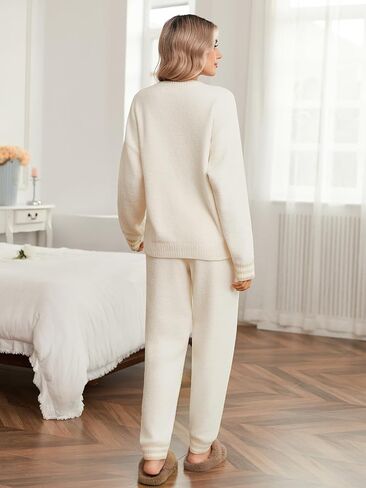 Snuggle SAC Ultra Soft Women's Pajama pajama مجموعة microfiber knated الأكمام الطويلة PJS in Kuwait