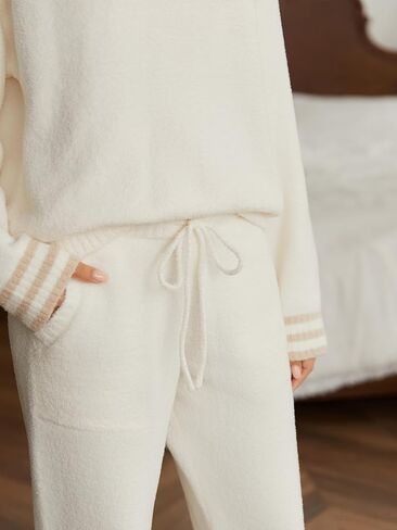 Snuggle SAC Ultra Soft Women's Pajama pajama مجموعة microfiber knated الأكمام الطويلة PJS in Kuwait