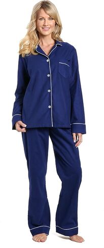 Twin Boat Womens 100% Cotton Flannel Pajama Sleepwear Set in Kuwait