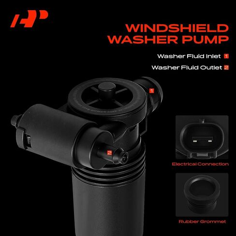 A-Premium Front or Rear Windshield Washer Pump Compatible with Nissan Versa 2007-2012, Juke 2011-2017, NV200 NV1500 NV2500 NV3500 2016-2017, Rogue Sport 2017-2022 in Saudi Arabia