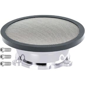 Aluminum Air Filter Velocity Stack for CV40 Carburetor Harly Davidson Dyna/Sportster 883 1200 /Heritage Softail/Electra Glide/Fatboy/Night Train (Silver) in Kuwait