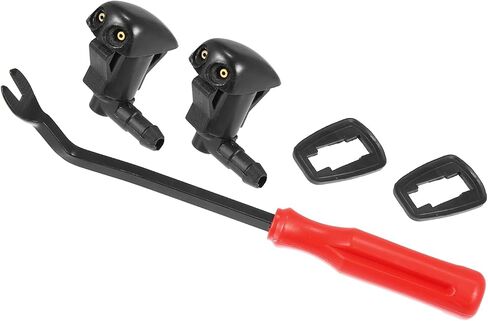 Motoforti 5pcs الأمامية الزجاج الأمامي ممسحة غسالة الفوهة رذاذ الطائرات الطائرات GJ6E-67-510B لتويوتا ياريس XP10 99-05 ل Tacoma MK1 2001-2004 ل MR2 MK2 MK3 89-07 لسيليكا MK6 93-99 LING-Lasting in Saudi Arabia