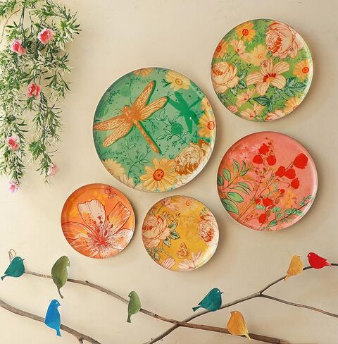 RITUALISTIC Vintage India Iron Wall Art - Set of 3 (Multicolor) | Home Decor | Painting | Divine | Intricate Designs | Wall Hanging Decor in Saudi Arabia