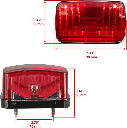 مجموعة خلفية Caltric مع لمبة متوافقة مع Yamaha Grizzly 550 YFM550 4x4 2009 2010 2011-2014 in Saudi Arabia