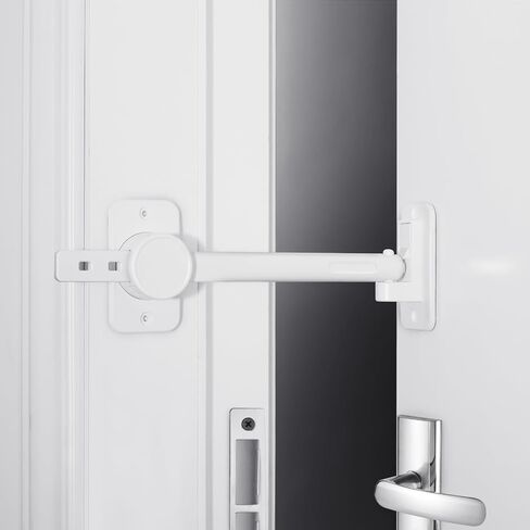 Inaya Baby Proofing Door Knob Cover (4 Pack) - Prevent Children from Opening Doors, Fit Most Round Knobs - Door Knob Safety Cover for Kids, Child Proof Door Lock, Child Proof Door Locks - White in Saudi Arabia