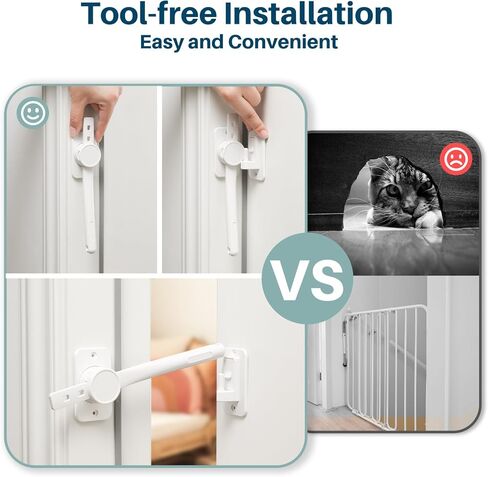 Inaya Baby Proofing Door Knob Cover (4 Pack) - Prevent Children from Opening Doors, Fit Most Round Knobs - Door Knob Safety Cover for Kids, Child Proof Door Lock, Child Proof Door Locks - White in Saudi Arabia