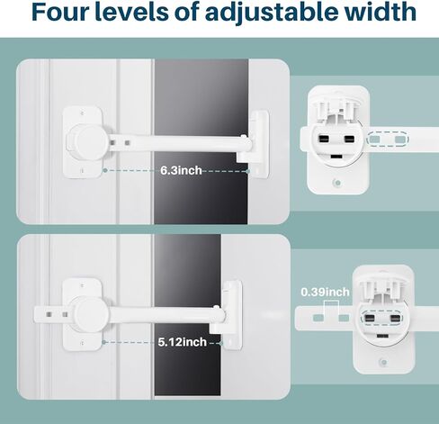 Inaya Baby Proofing Door Knob Cover (4 Pack) - Prevent Children from Opening Doors, Fit Most Round Knobs - Door Knob Safety Cover for Kids, Child Proof Door Lock, Child Proof Door Locks - White in Saudi Arabia