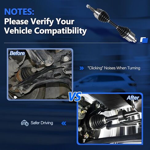 CV Axle متوافق مع 2006 2007 2008 2009 2010 2011 2012 2014 2015 2015 2017 2017 Toyota RAV4 LE XLE BASE Sport Limited 2.4L 2.5L 3.5L ، CV AXLE SHAFT SENDAY LEFT LEFT LEFT in Kuwait
