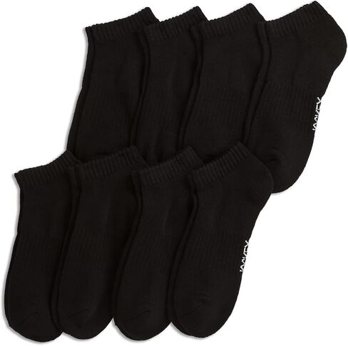 الجوارب الجوارب للرجال في Jockey Men Men Men Alling Cotton Sock Low Cut Sock - 8 Pack ، Black ، 7-12 in Saudi Arabia