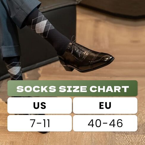 Wildarms Mens Dress Socks, 5 Pack Soft Breathable Viscose from Bamboo Rayon Sock, Classic Mid Calf Socks for Men in Saudi Arabia